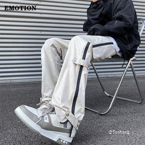 EMOTION美式机能冲锋裤男士秋季潮流运动休闲长裤潮牌直筒工装裤