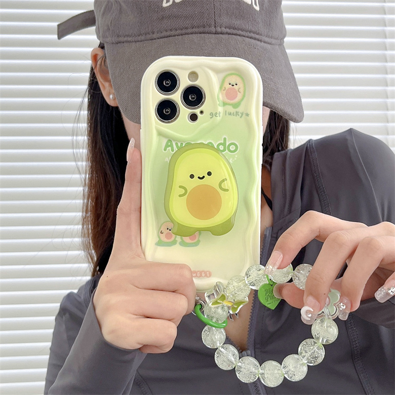 小清新可爱牛油果高级感手机壳