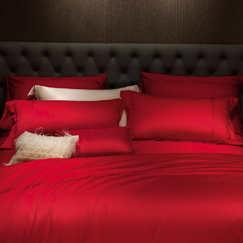 Edie dream Home textiles Wedding celebration Six piece set bright red Hot stamping Multiple sets of Cotton pure cotton marry The bed Supplies Four piece suitin the Bedclothes , Bedding Sets, Wedding Bedding Sets category - from Buy2taobao.com to provide professional Taobao agent buy service