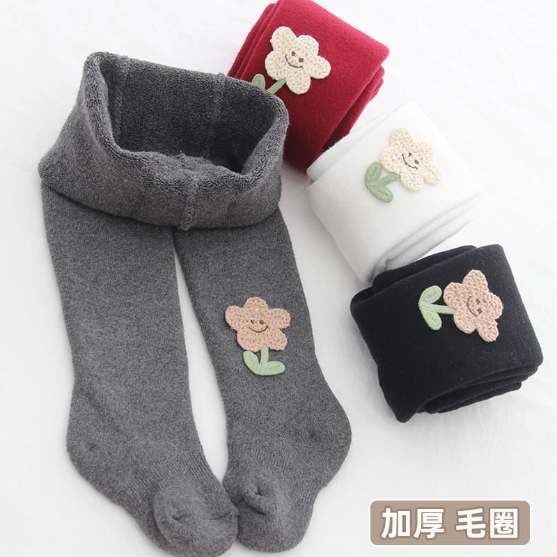 女童连裤袜宝宝儿童白色打底裤婴儿秋冬款加厚毛圈外穿女孩裤袜,童装/婴儿装/亲子装,儿童袜子(0-16岁),淘宝优惠券,粉丝福利购,淘宝优惠卷