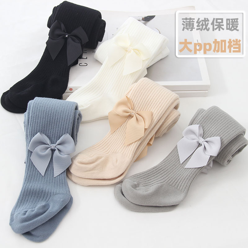 一体薄绒保暖大pp加档高弹力连裤