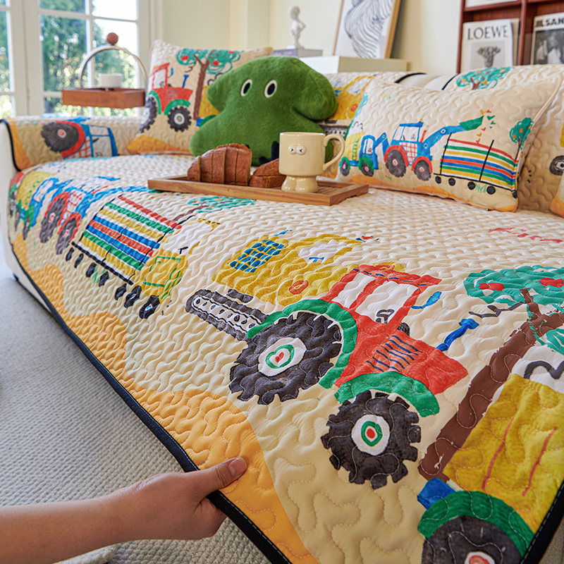 多巴胺沙发垫四季通用防滑卡通汽车爱2025新款坐垫沙发套罩盖布巾,居家布艺,沙发垫,淘宝优惠券,粉丝福利购,淘宝优惠卷