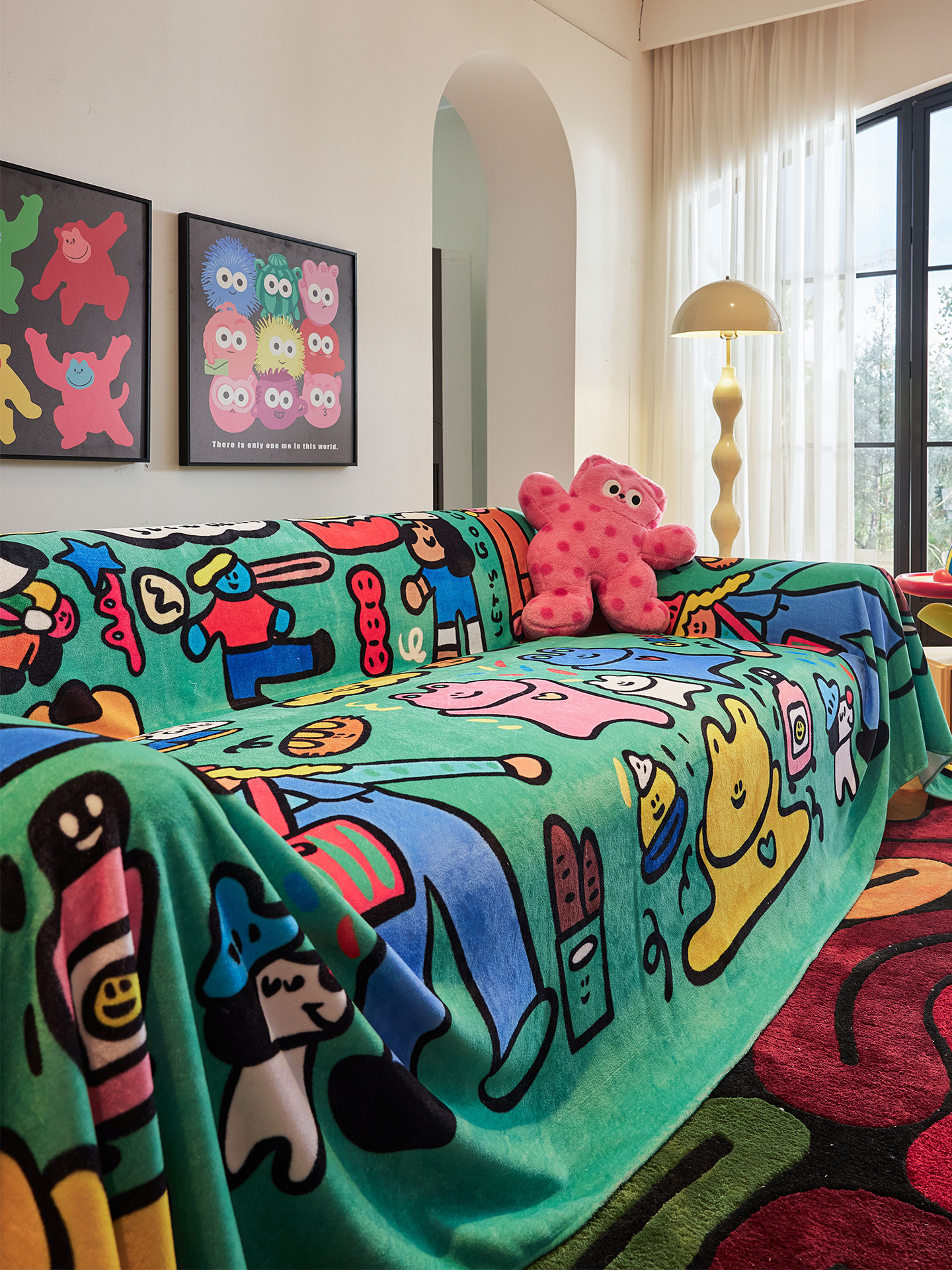 多巴胺沙发盖布巾防猫抓2025新款秋冬毛绒沙发垫全盖套罩防滑盖毯