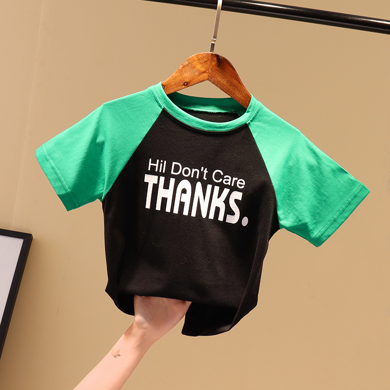 Boy 2019 new pattern Short sleeved T-shirt Summer wear children pure cotton half sleeve summer CUHK Fashionable Korean Edition Chao Tongin the Children/Baby/Family fitted , T-shirt  category - from Buy2taobao.com to provide professional Taobao agent buy service