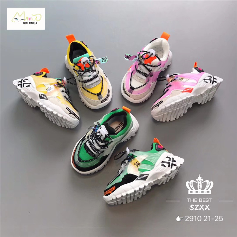 children Colorful Diddy 2019 Autumn new pattern leisure time Color matching gym shoes Boy ventilation girlin the Shoes/Baby Shoes/Parent-child shoes , Sports shoes  category - from Buy2taobao.com to provide professional Taobao agent buy service