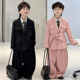 儿童韩版 2026新款 西服帅气时髦潮男孩演出服 套装 花童礼服男童西装