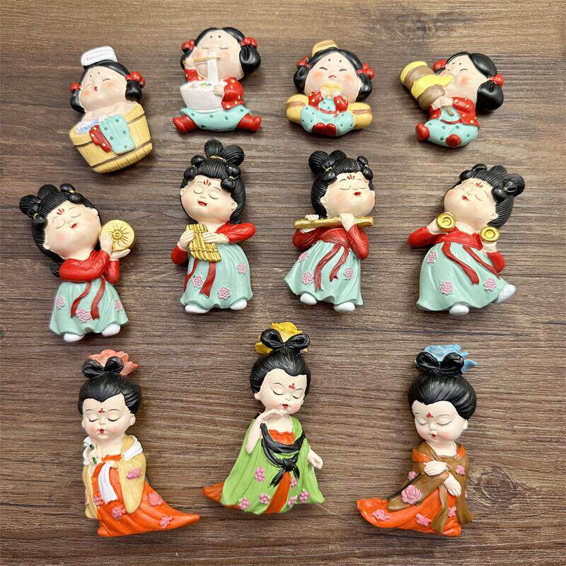 3个包邮 西安小胖妞唐代仕女个性创意装饰贴冰箱磁性贴留言白板贴