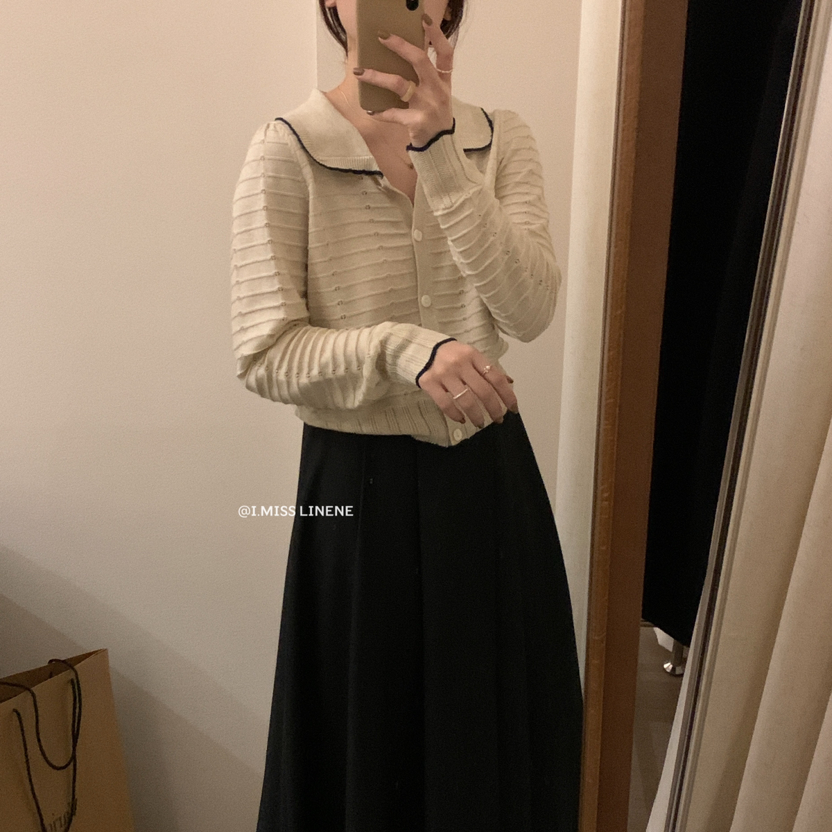 高品质开衫翻领针织开衫