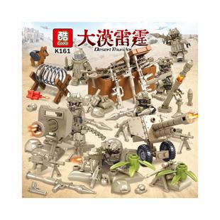 中国军事人仔礼盒积木防爆特种兵幽灵特警全副武装小人偶兼容玩具