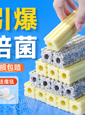 yee细菌屋净水过滤器石英材料陶瓷培菌环硝化远红外鱼缸过滤滤材