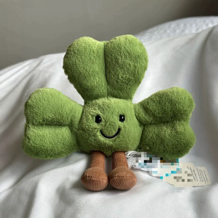 网红三叶草毛绒玩具超可爱钥匙扣挂件包包挂饰玩偶礼物