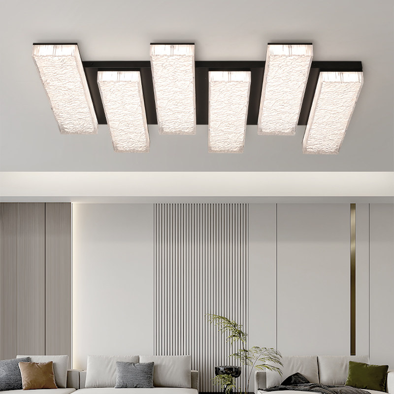 现代简约客厅吸顶灯长条形LED灯罩黑白几何造型灯具,家装灯饰光源,客厅吸顶灯,淘宝优惠券,粉丝福利购,淘宝优惠卷