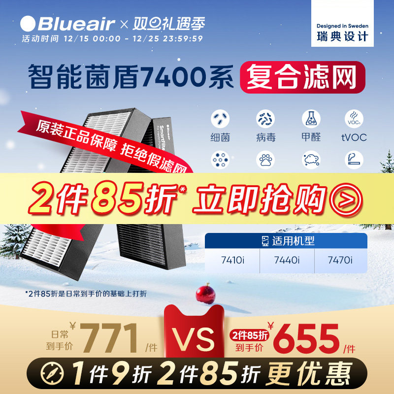 Blueair智能菌盾7400系列滤网