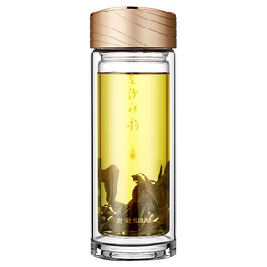 思宝双层高硼硅水晶过滤泡茶杯