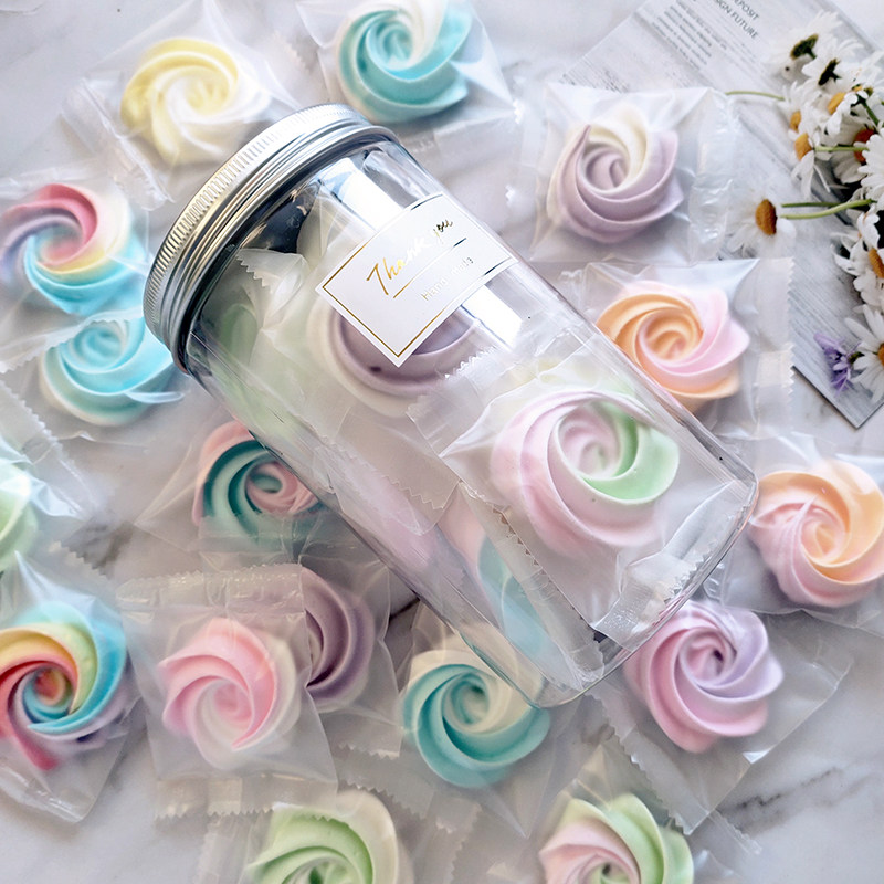 蛋白甜霜玫瑰蛋白糖马林糖烘焙装饰手工零食甜点生日蛋糕装饰