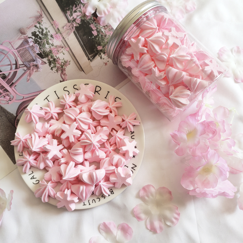 樱花蛋白糖马林糖萌萌马琳糖口感