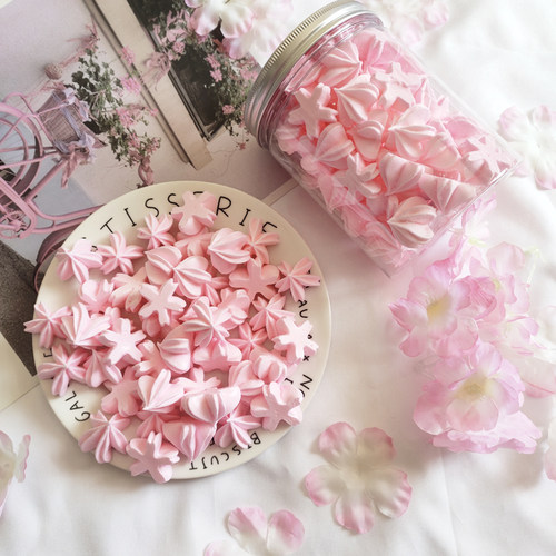 樱花蛋白糖马林糖萌萌马琳糖口感