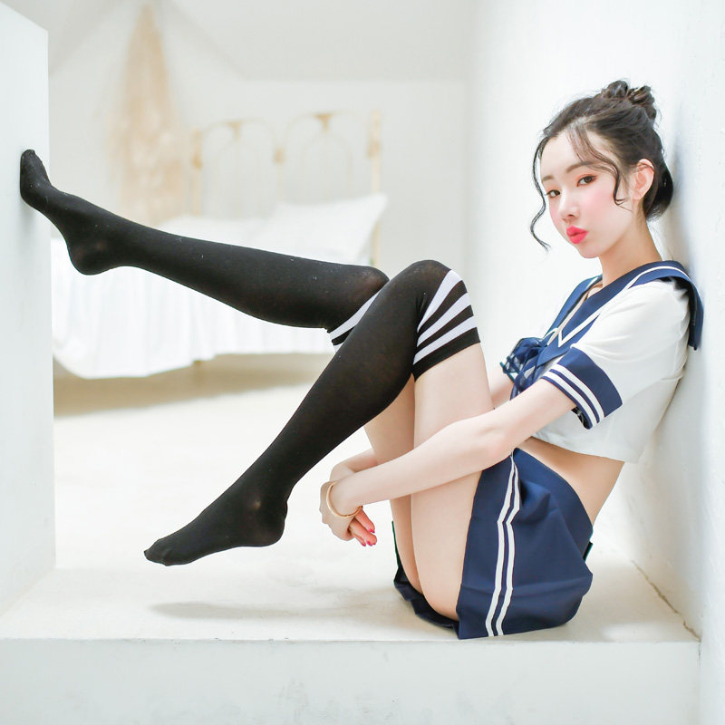 섹시한 일본 순수 학생 제복 정장 나이트 클럽 유혹 속옷 여성 선원 주름 치마 학교 소녀 정장