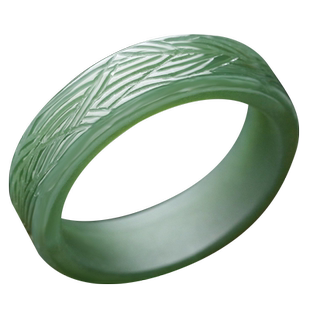 念玉新疆和田玉指环天然黑青玉戒指糖黄玉石小扳指尾戒女男款圆环