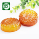 念玉珠宝天然红玛瑙月饼中秋节礼品礼盒天然玉髓月饼花好月圆摆件