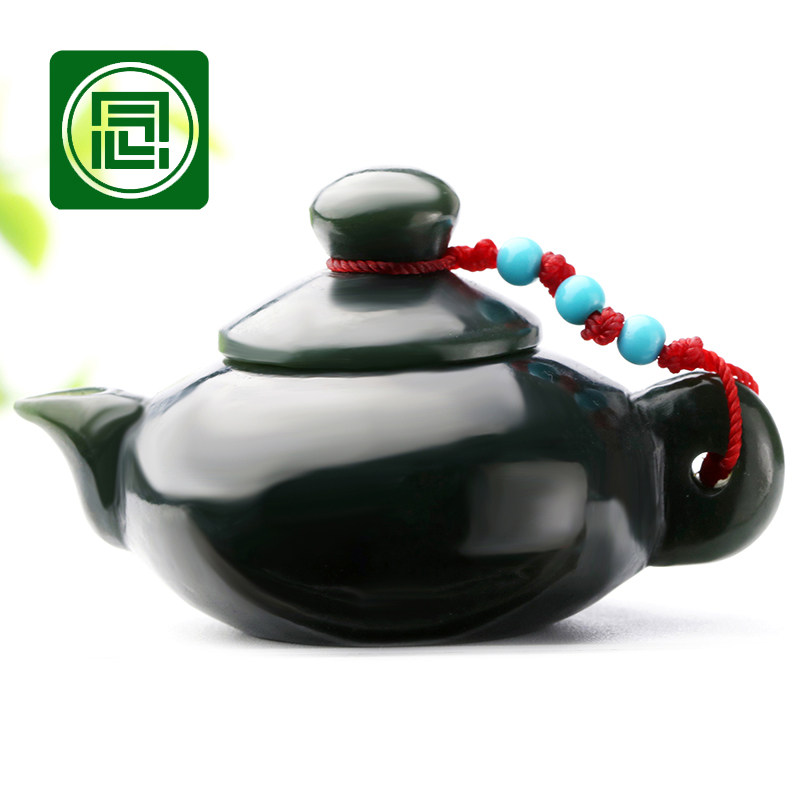 natural Nephrite  teapot Xinjiang Sapphire teapot Put High temperature resistance Handle piece Hand playing piecesin the Jewelry/Diamond/Jade/Gold , And nephrite , Other  category - from Buy2taobao.com to provide professional Taobao agent buy service