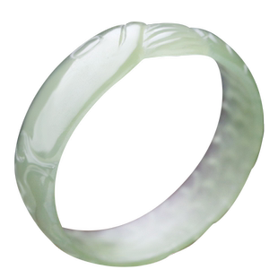 念玉正品和田玉指环天然翠青玉戒指青海玉石男女款尾戒金龙玉龙戒