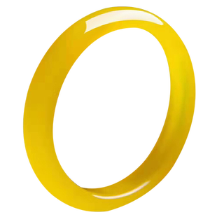 念玉珠宝天然黄玉髓手镯冰种透荧光鸡油黄玉镯子多圈口宽边带证书