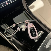 适用kt猫奔驰c260l钥匙壳e300l车c200l壳glc可爱gla女s400扣25款