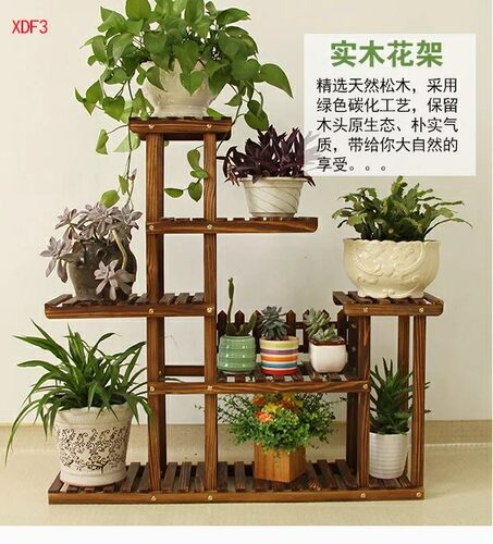 防腐实木质多层地面室内特价花架