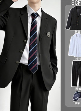 日系JK制服三粒扣西装外套
