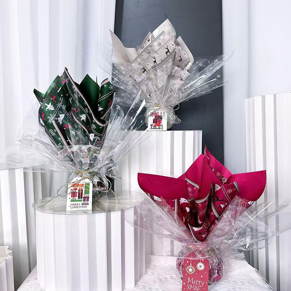 平安夜包苹果纸圣诞节礼品包装