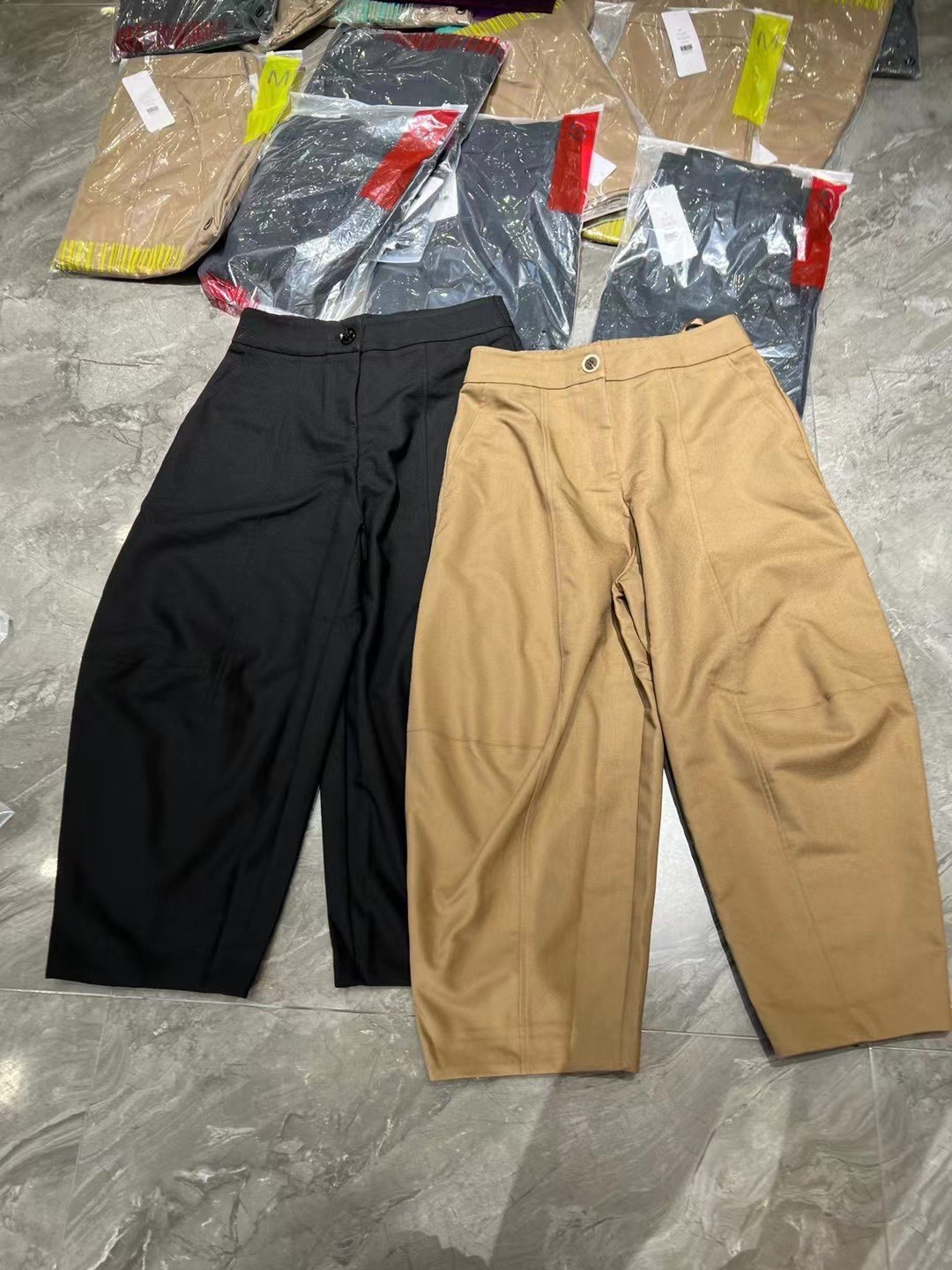 欧洲站2024新款时尚韩版显瘦百搭休闲哈伦萝卜裤女