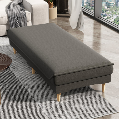 加宽长条凳出租房躺椅卧室午休床拼接床延长床床边贵妃榻尾沙发床