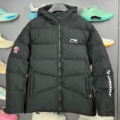 篮球系列CBA男子时尚 李宁棉服2025冬季 新品 保暖宽松短棉服AJMV069