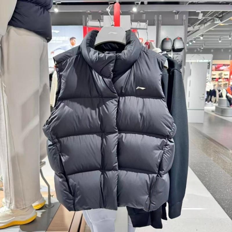 李宁女子冬季新款羽绒马甲