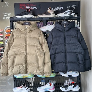 李宁25冬季 中国文化系列故宫联名男子95%鸭绒短羽绒服AYMV191 新款