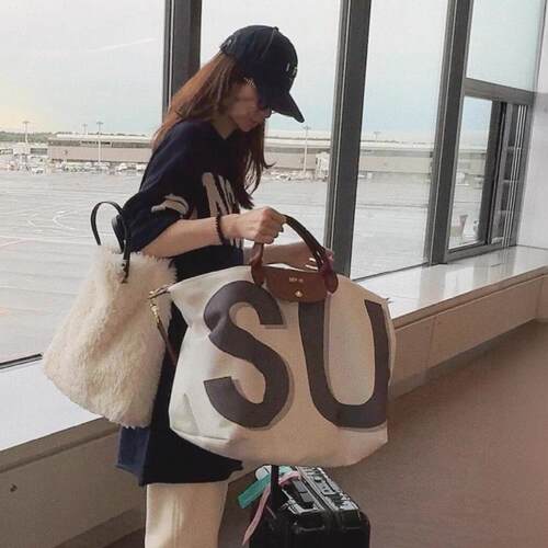 帆布大容量女托特包2026新款