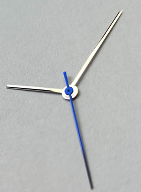 电镀银色+蓝色表针 三针适配 VX7J机芯 维修替换 表针现货速发