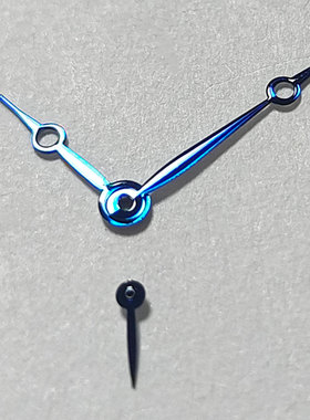 电镀蓝色表针 时分秒三针适配1L45机芯维修替换 表针现货速发