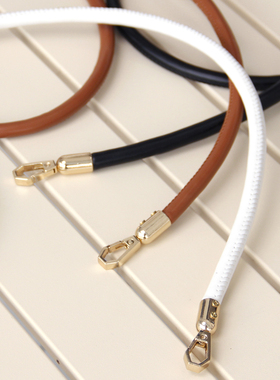 百搭PU皮革时尚手提包带酒杯钩可替换单肩带diy编织改造包包配件