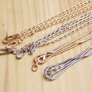 可替换金属包链链条斜挎饺子包单肩百搭款包带diy手工编织包配件