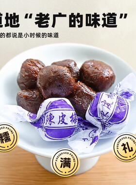 十三姨官方旗舰店陈皮梅老式加应子果脯蜜饯正宗广东深圳手信特产