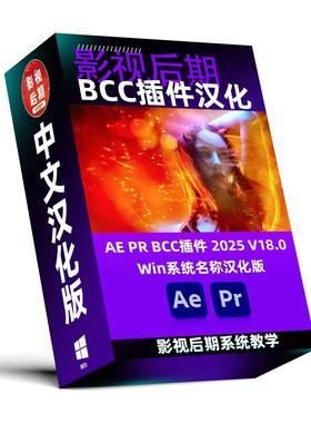 BCC插件汉化2025 v18.0仅名称汉化版 支持Win系统AE和PR