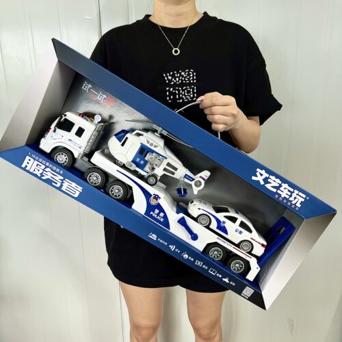 超大号惯性拖车货柜车消防车警车