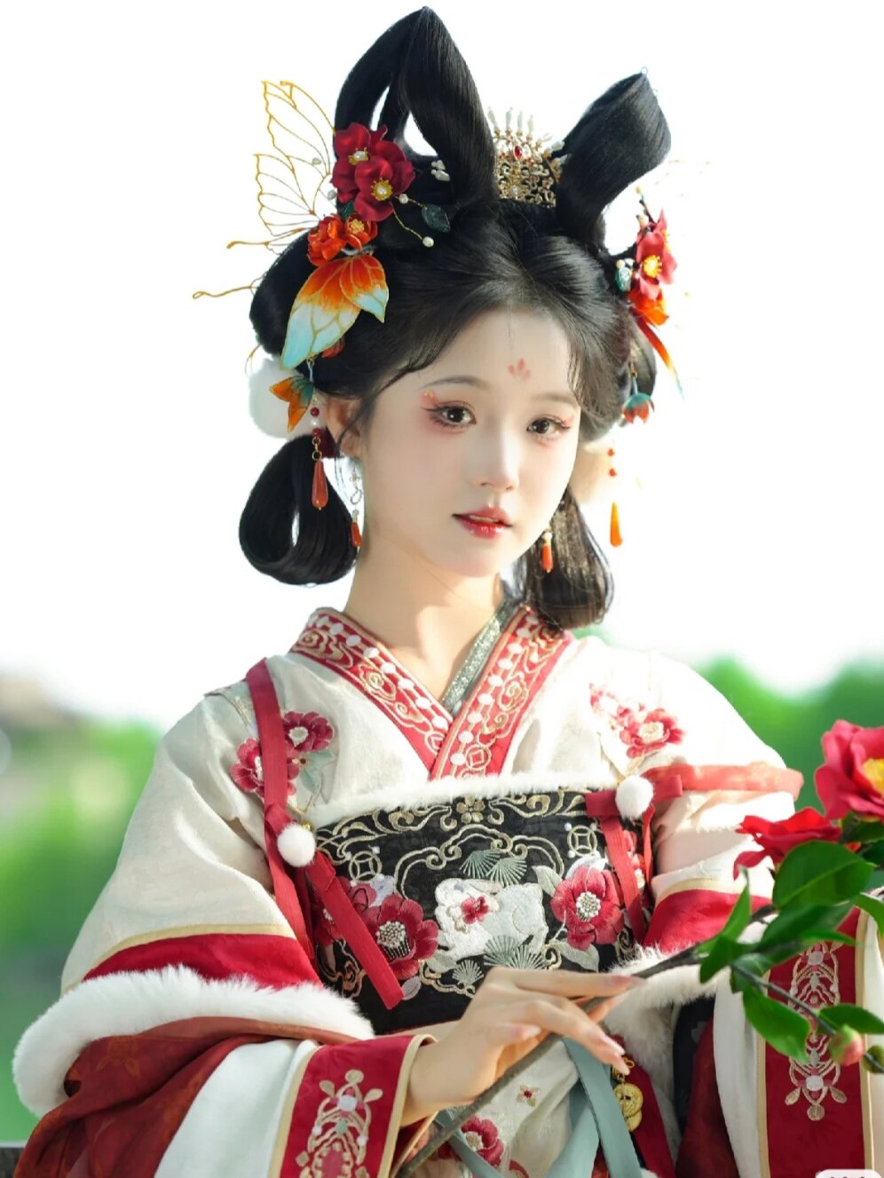 古风国风汉服镂空蝴蝶发饰bjd翅膀小女儿的翅膀