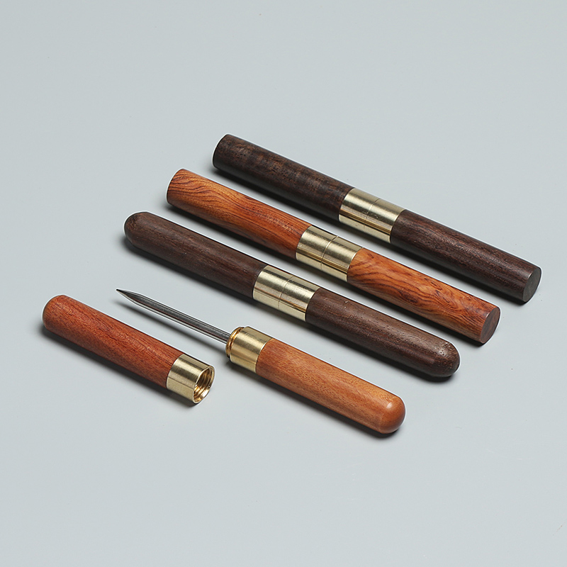 晨翔花梨黑檀木红木普洱茶刀茶针