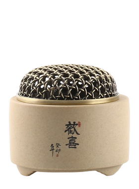 晨翔粗陶线香插香座创意小香炉