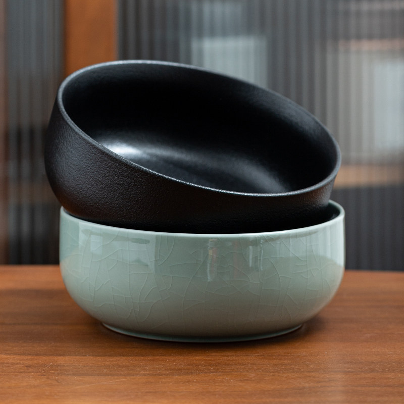 黑陶粗陶茶洗水笔洗茶碗水孟杯子器皿陶瓷功夫茶具茶道配件大小号