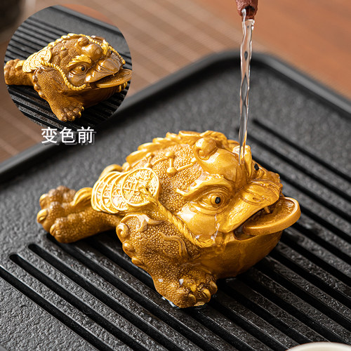晨翔变色茶宠摆件精品可养招财