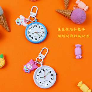 学生手表聪明考试专用简约便携小挂表随身手表护士钥匙扣清晰怀表